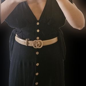 Nude Thin Gucci Belt ✨